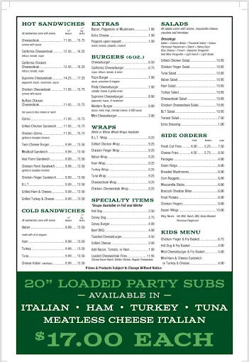 Big Bertha's Grill menu 1